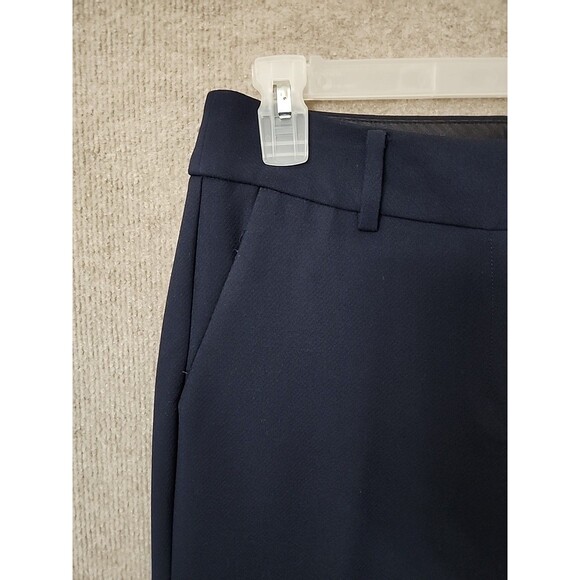 Talbots Hampshire Ankle Dress Pants Womens 6 Navy Blue Straight Leg Stretch NEW - Picture 2 of 10